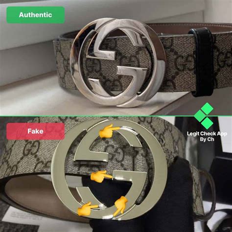 gucci supreme belt real vs fake